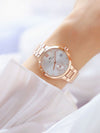 2022 Famous Brand Unique Stainless Steel Waterproof Gold Wrist Watches (with a ins Bracelet as gift)
