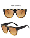 luxury Oversized diamond sunglasses Women fashion unique big frame Glasses Eyewear Clear lens Trend sunglasses lady Glasses