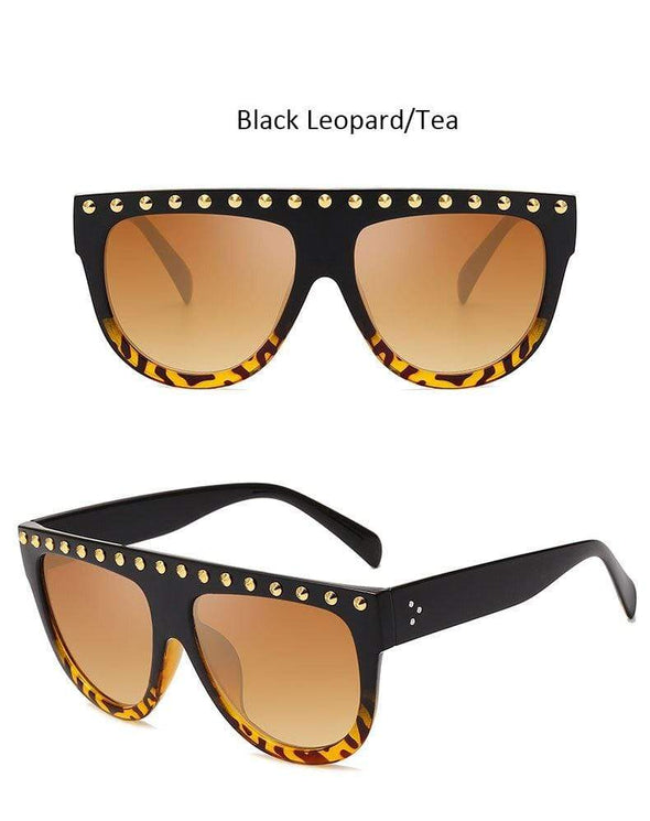 luxury Oversized diamond sunglasses Women fashion unique big frame Glasses Eyewear Clear lens Trend sunglasses lady Glasses