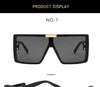 Oversized Sunglasses Women Siamese Square Women Sun Glasses Luxury Brand Designer Sunglasses For Women/Men Goggles