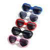 Love Heart Shaped Effect Glasses Watch The Lights At Night Change to Love Heart Image Diffraction Glasses Sunglasses For Women