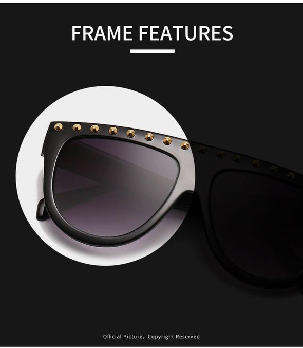 luxury Oversized diamond sunglasses Women fashion unique big frame Glasses Eyewear Clear lens Trend sunglasses lady Glasses