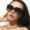 Classic Oversized Square Sunglasses Women New Fashion Black Leopard Sun Glasses Female Gradient Vintage Big Shades