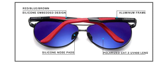 Men's Vintage Square Sunglasses Polarized UV400 Lens Eyewear Accessories Male Sun Glasses For Men