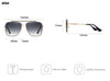 Classic Punk Sunglasses Women Fashion Square UV400 Gradient Lens Men Vintage Brand Design Metal Frame Glasses