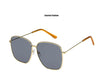 Fashion Metal Women Sunglasses Mirror Classic Large frame Retro Street Beat Glasses Travel Oculos De Sol UV400