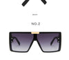 Oversized Sunglasses Women Siamese Square Women Sun Glasses Luxury Brand Designer Sunglasses For Women/Men Goggles