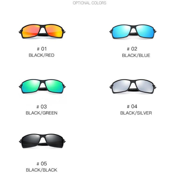New AORON Men /women Polarized Sunglasses Classic Sports Driving Sun Glasses TR Frame Mirror Lens UV400 Link Clear Shades