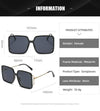 Oversized Square Sunglasses  New Vintage Women Men Big Sun Glasses UV400