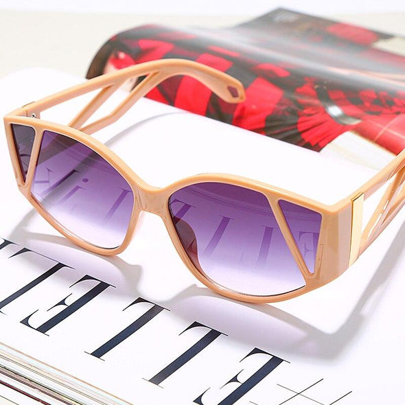 Steampunk Cat Eye Sunglasses Luxury Brand Designer Sunglasses Men Retro Vintage Sunglasses Eyewear