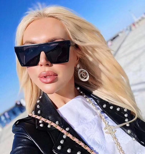 Flat Top Oversized Luxury Sunglasses