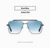 Classic Punk Sunglasses Women Fashion Square UV400 Gradient Lens Men Vintage Brand Design Metal Frame Glasses