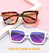 New Fashion Cat Eye Sunglasses Women Men Leopard Black Gradient Lens Metal Luxury Frame Brand Designer Square Sunglasses