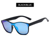 2023 New Square Polarized Sunglasses Men Women Fashion Square Male Sun Glasses Brand Design One-piece Lens Shades UV400