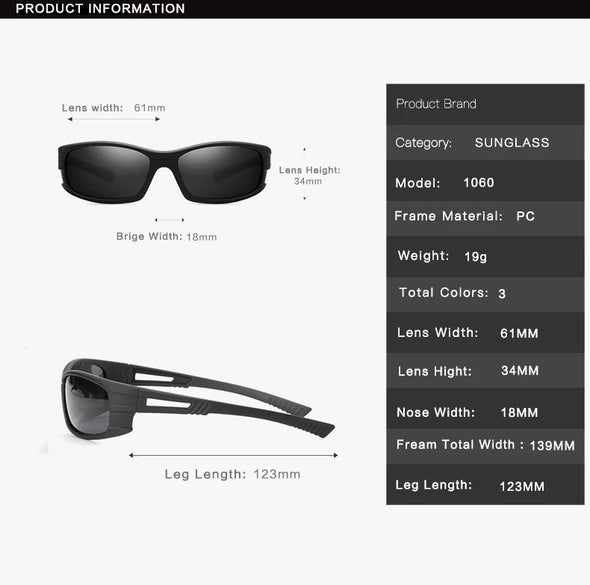 HOOLDW 2020 New Polarized Sunglasses Brand Design Vintage Glasses Outdoor Sport Fishing Driving Sun glasses UV400 Goggle Eyewear