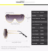 Rimless Gold Clear Sunglasses Men Women Brand Designer Clear Sunglasses Big Frame Sexy Sun Glasses Lunette Femme