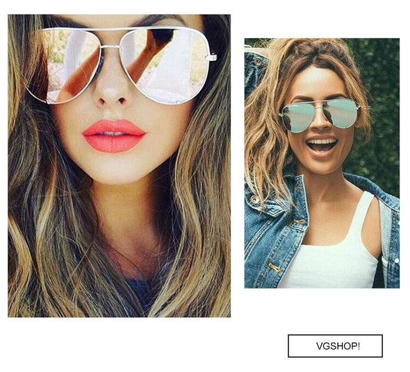 New Fashion Brand Designer Ladies Pilot Sunglasses Women Men Goggle Gradient Sun Glasses For Female Mirror Shades UV400