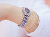 Diamond Watch Luxury Brand Rhinestone Elegant Green Dress Wrist Watches (with a ins Bracelet as gift)