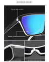 Men Polarized Elastic Paint Surface Sun Glasses