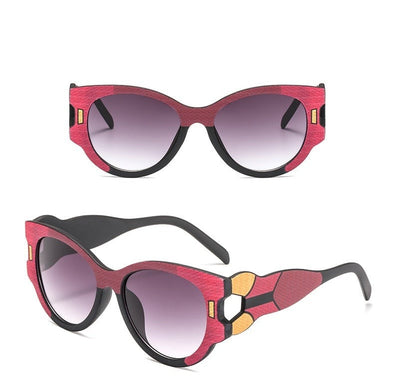New Trend Individual Character Sunglasses Women Elegant High Quality Big Frame Designer Cat Eye Glasses Female Lady