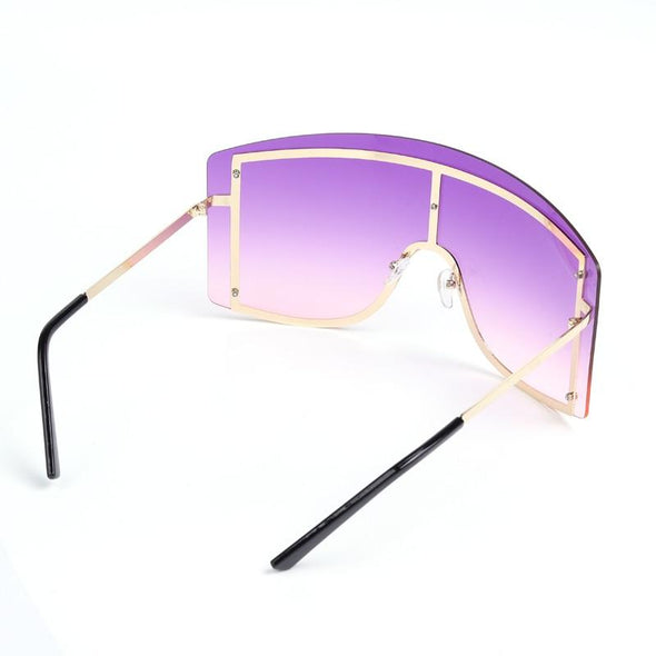 Fashion Rimless Metal Female Shades sunglasses