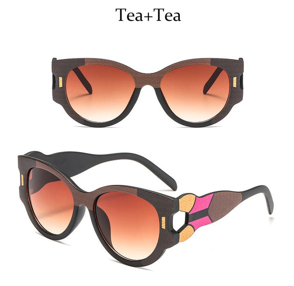 New Trend Individual Character Sunglasses Women Elegant High Quality Big Frame Designer Cat Eye Glasses Female Lady