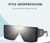 Oversized Sunglasses Women Siamese Square Women Sun Glasses Luxury Brand Designer Sunglasses For Women/Men Goggles