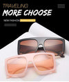One Piece Shield Square Sunglasses For Women Vintage Oversized Black Pink Sun Glasses Female Luxury Brand Gradient Oculos UV400