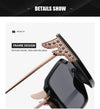 Fashion Diamond Wings Vintage Oversized  Women Shades