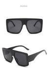 One Piece Shield Square Sunglasses For Women Vintage Oversized Black Pink Sun Glasses Female Luxury Brand Gradient Oculos UV400