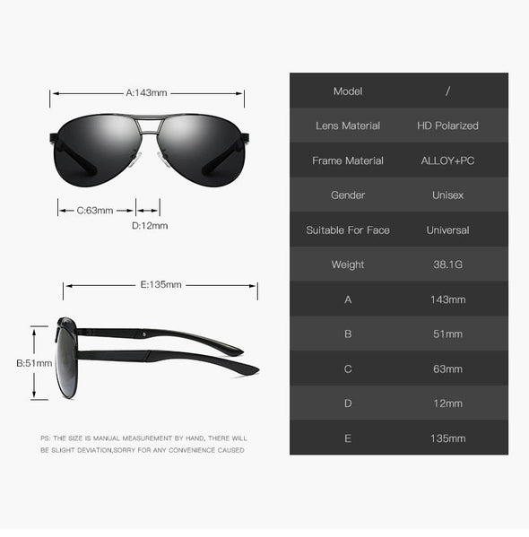 Classic Men Polarized Sunglasses Men/Women Driving Pilot Sunglass Man Eyewear  Sunglasses