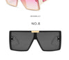 Oversized Sunglasses Women Siamese Square Women Sun Glasses Luxury Brand Designer Sunglasses For Women/Men Goggles