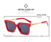 New Fashion Cat Eye Sunglasses Women Men Leopard Black Gradient Lens Metal Luxury Frame Brand Designer Square Sunglasses