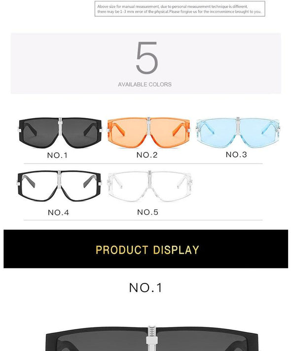 Oversized Sunglasses Women Luxury Designer Eyeglasses Women/Men Vintage Goggles Women Retro Oculos De Sol Feminino