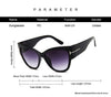 Cat Eye Sunglasses Woman Vintage Brand Black Shades Gradient Sun Glasses Female Cool One Piece Designer