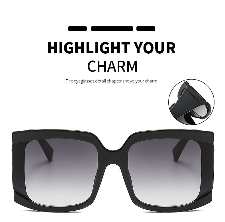 charm square sunglasses