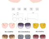 Fashion Metal Women Sunglasses Mirror Classic Large frame Retro Street Beat Glasses Travel Oculos De Sol UV400