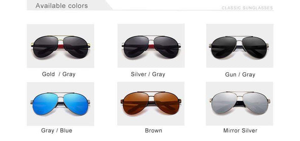 Men's Vintage Square Sunglasses Polarized UV400 Lens Eyewear Accessories Male Sun Glasses For Men