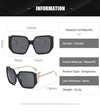 Fashion Diamond Wings Vintage Oversized  Women Shades