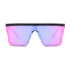 Big Flat Top Shield Sunglasses Women Men Square Mirror Sun Glasses for Women Men UV400 Oversized