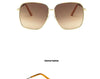 Fashion Metal Women Sunglasses Mirror Classic Large frame Retro Street Beat Glasses Travel Oculos De Sol UV400