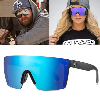 Hot Heat Wave Brand Sunglasses Square Conjoined Lens Men Sun Glasses Women Many color Options With Packaging Box