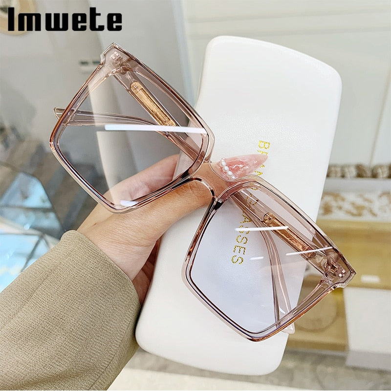 Oversized Cat Eye Sunglasses Women 2023 New Fashion Luxury Brand Big –  Jollynova