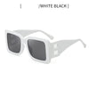 Oversized Square Sunglasses Women Retro Black Gradient Sun Glasses for Men Big Frame Sunglass UV400 Eyeglasse Shades
