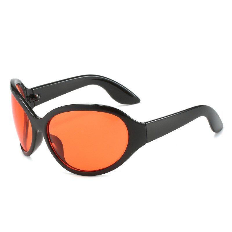 ZMNVEG Wrap Around Sports Sunglasses for Men Women Fashion Oval