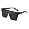 Big Flat Top Shield Sunglasses Women Men Square Mirror Sun Glasses for Women Men UV400 Oversized