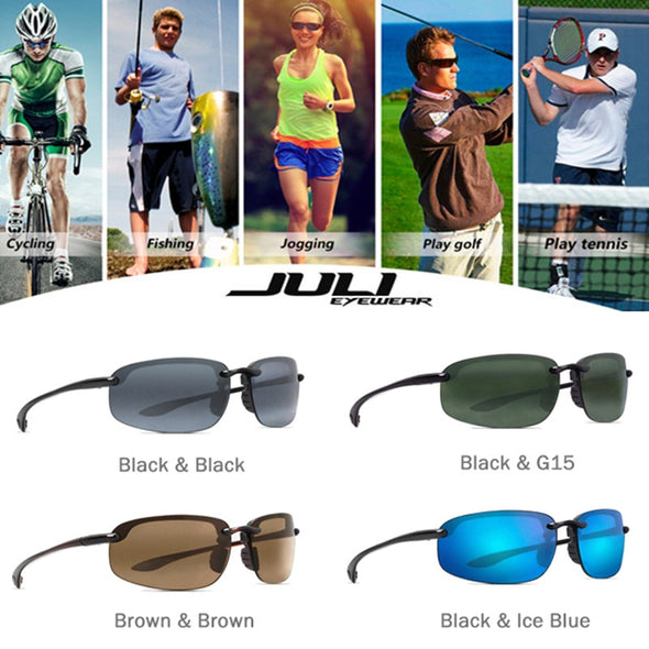 Classic Sports Sunglasses For Men And Women Driving And Running Rimless Ultralight Frame Sun Glasses Men UV400