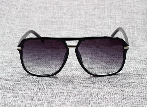 2023 Fashion Men Cool Square Style Gradient Sunglasses Driving Vintage Brand Design Cheap Sun Glasses Oculos De Sol 1155