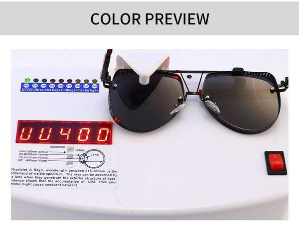 New Hollow Pattern Oval Sunglasses Men Women Luxury Trend Brand Designer Metal Alloy Frame All Fitness Sun Glasses UV400