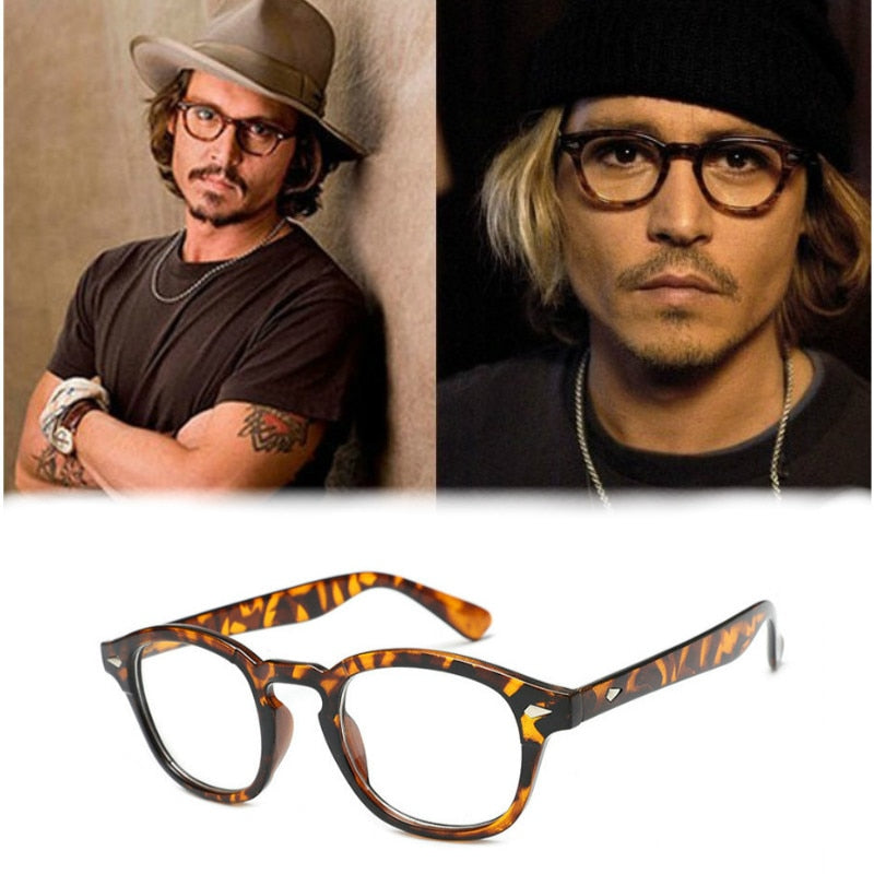 Johnny Depp Computer Glasses Men Retro Vintage Brand Eyeglasses Women –  Jollynova